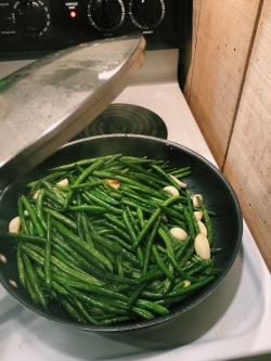 My green beans for dinner.