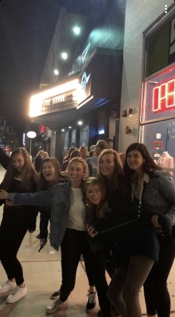 My friends beyond stoked prior to the concert! Outside Concert Venue