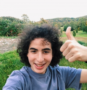 A selfie I took with the foliage.