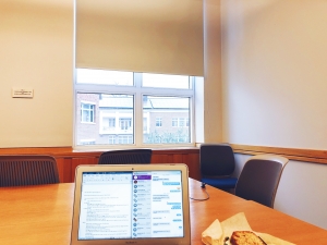view of outside from study room
