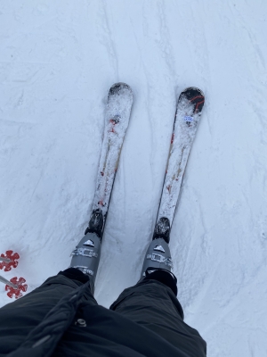 Picture of Gabriel's skis