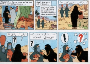 Tintin cartoon strip