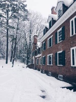 Woodward in snow Woodward in snow