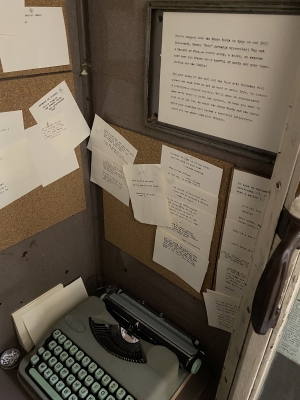 Typewriter Booth at the Book Arts Studio