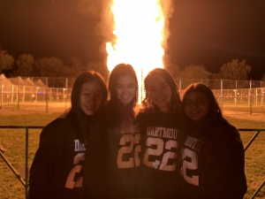 Homecoming bonfire roommates