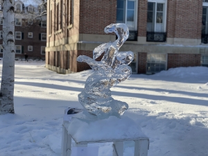 Hydra ice sculpture