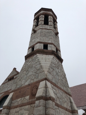 The famous tower of Rollins Chapel.
