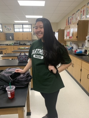 Friend Wearing a "Dartmouth Mom" Shirt