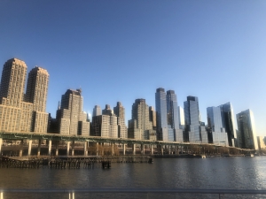 Sick view of Manhattan from the pier! View of Manhattan from the pier