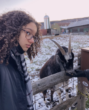 Eva with Goat