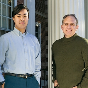 An image of Carson Goh '25 and Jason Barabas '93