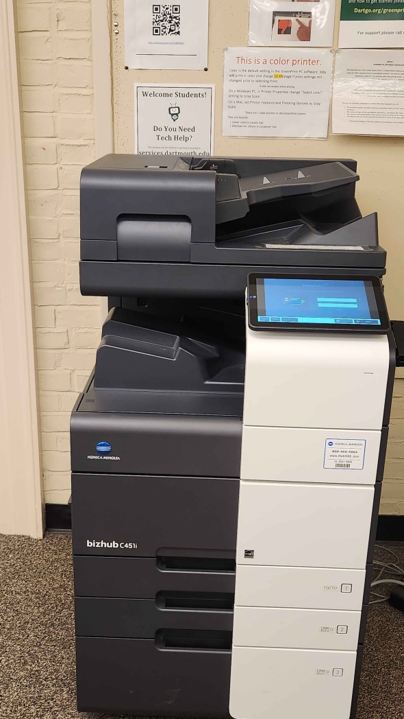 A photograph of a Greenprint printer. 