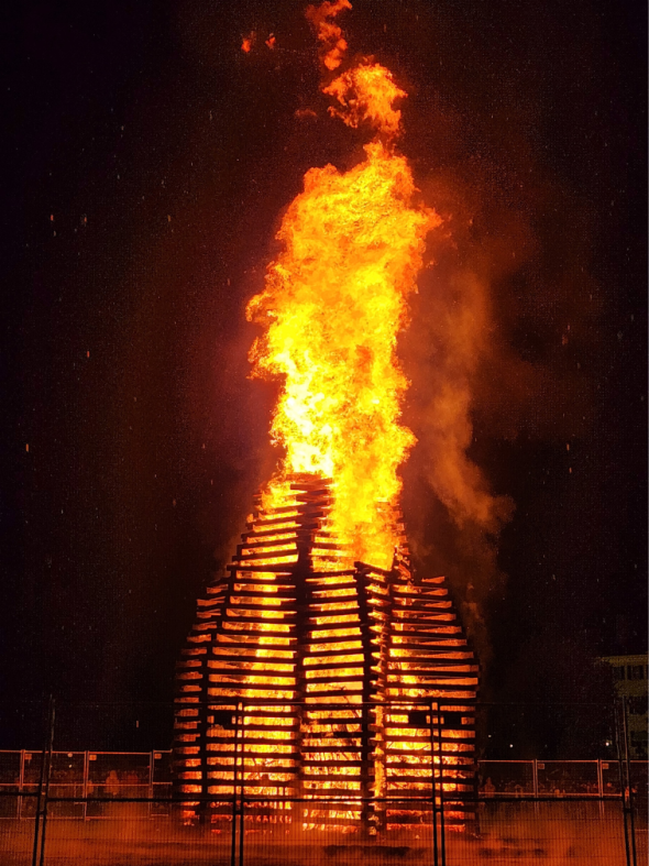 Giant bonfire