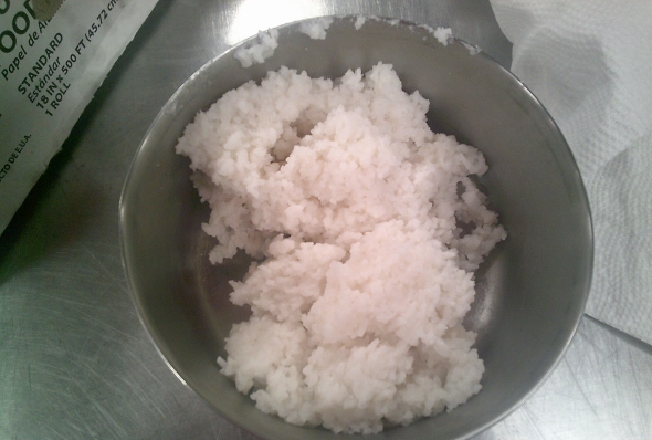 A picture of the rice that I made.