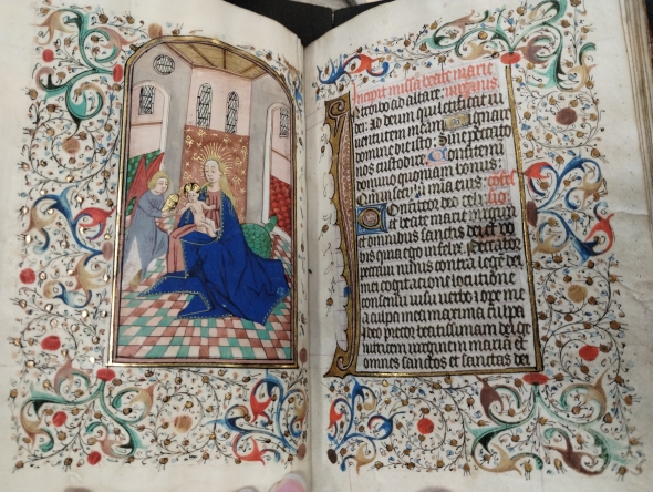 Medieval Book with Elaborate Art created with precious stones