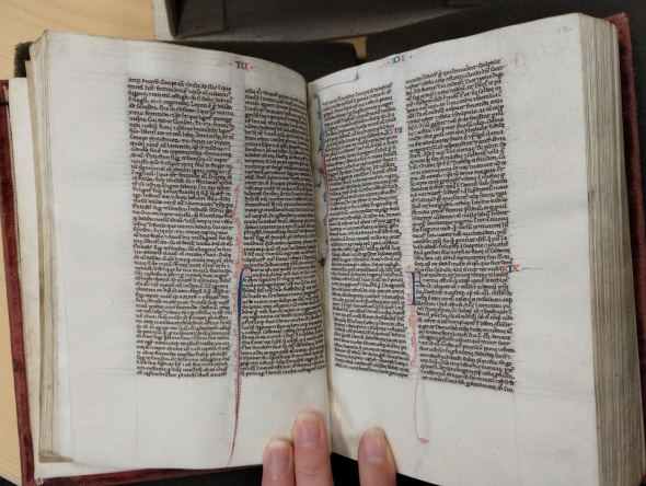 Medieval Book Pages with thin paper