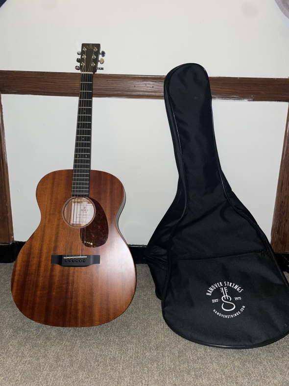 Accoustic Hanover Strings guitar in dorm