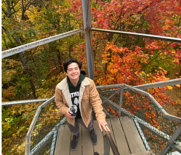 Me climbing down Gile Tower