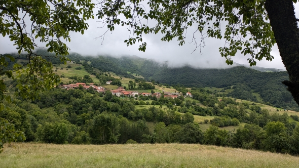 This is a photo of the town Pembes from the hiking trail. We started our hike in Pembes.