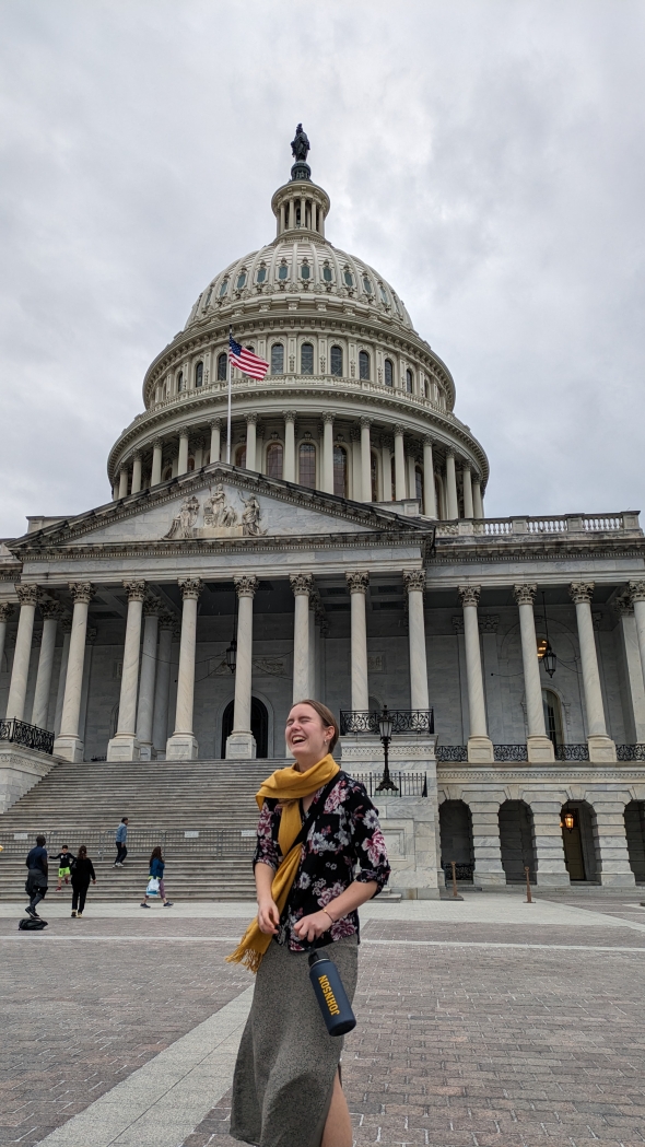 Lily at Capitol Building