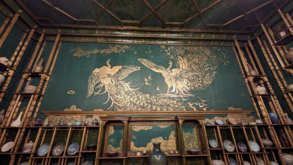 Peacock Mural Asian Art Gallery
