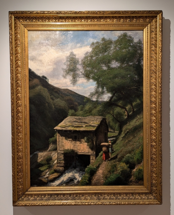 Artwork during art class trip in Santander Artwork during art class trip in Santander that depicts a countryside scene in Spain.