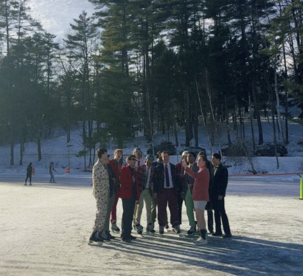 A photo of my POV watching the Aires on Ice performance.