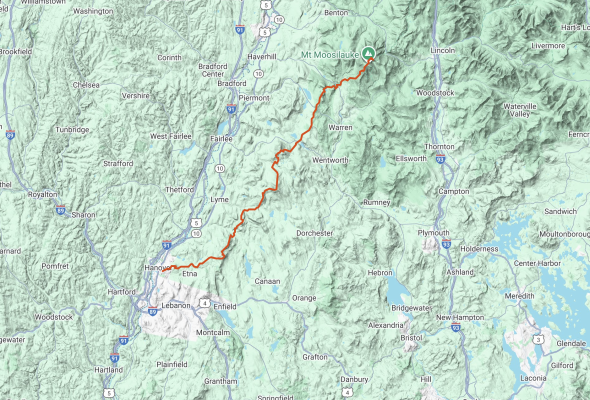 A graphical map of The Fifty Route.