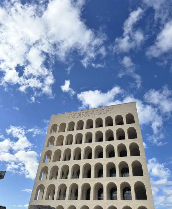Palazzo della Civiltà Italiana, a fascist-era building sometimes called the "modern Colosseum"