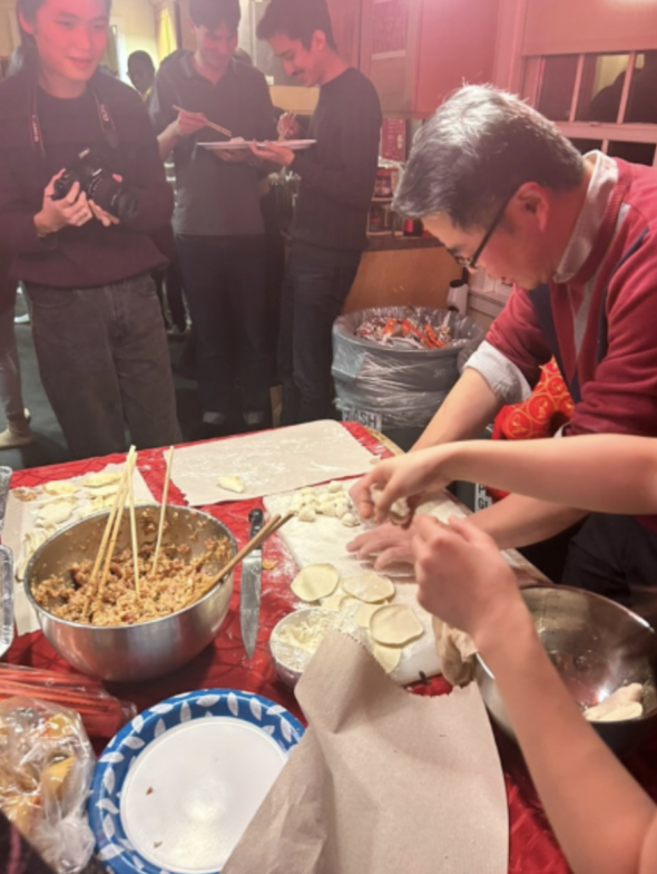 a person making dumplings