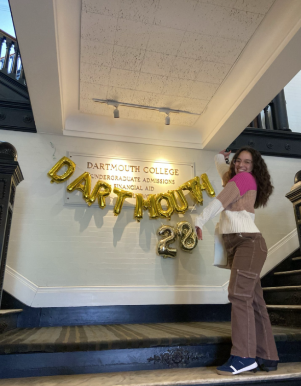 Photo of me in the entrance of the Admissions Office on the first day of Dimensions.