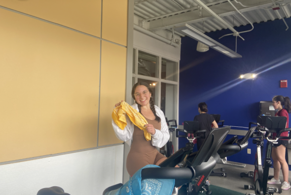 Photo of me in spin class!