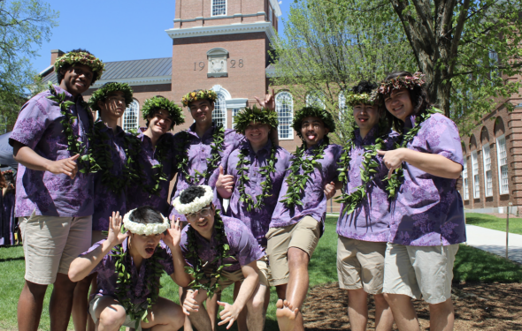 Photo of the Hawaiian boys right before their big performance!