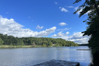 Enjoying the views of Ledyard Canoe Club at Dartmouth!