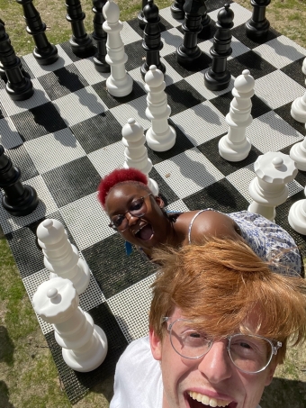 Selfie with the Giant Chess Board Selfie with the Giant Chess Board
