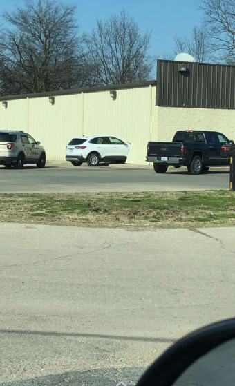 A car inside Dollar General