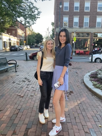 My friend and I in Portland, ME