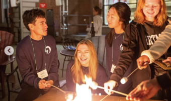 Orientation Leaders at S'mores Orientation Leaders at S'mores