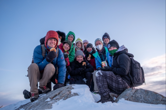 winter sunrise hike